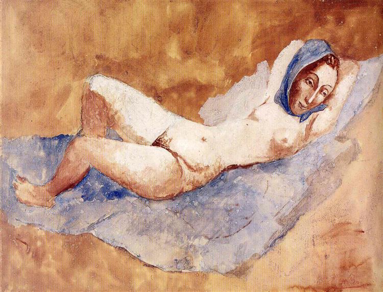 Pablo Picasso Classical Oil Paintings Reclining Nude Fernande